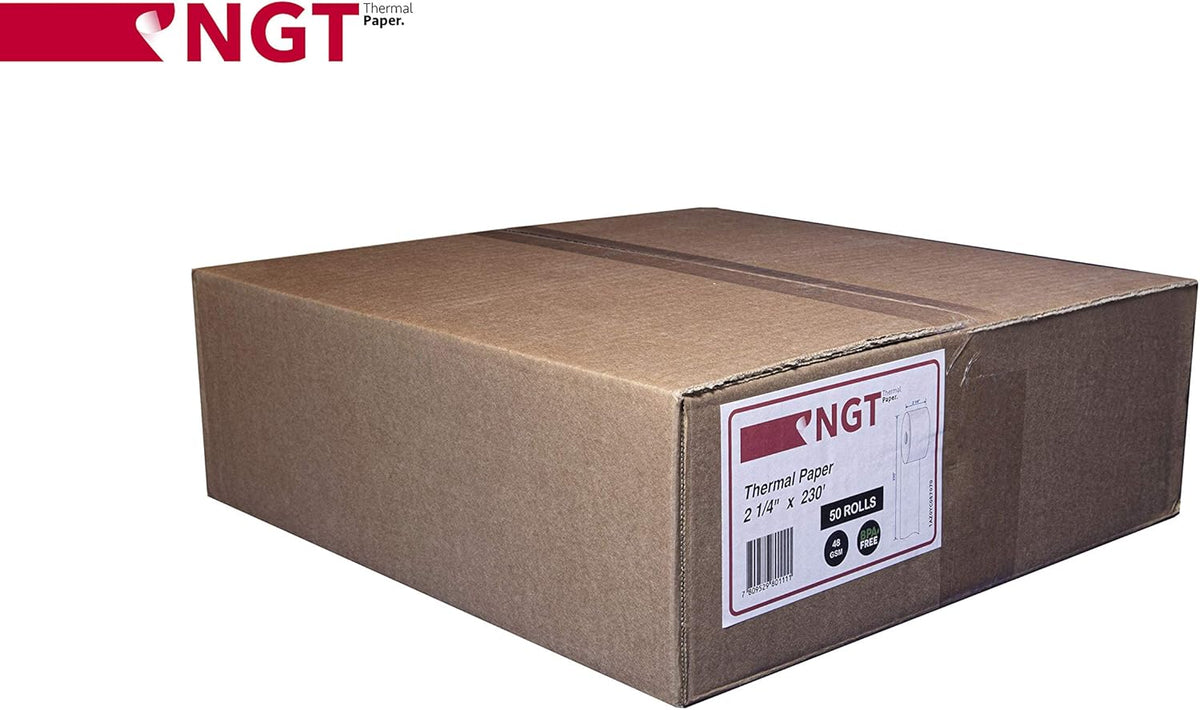 50 pcs 2 ¼ inch x 230 ft Thermal Paper Rolls Y9196
