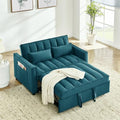 Black Velvet Convertible Sleeper Sofa Bed R38616