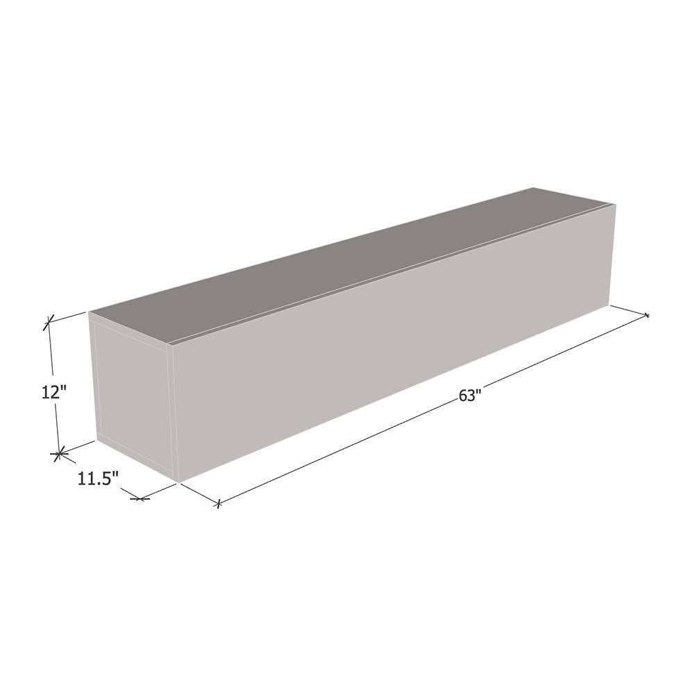 White Wall-Mounted Shelf Cabinet O135