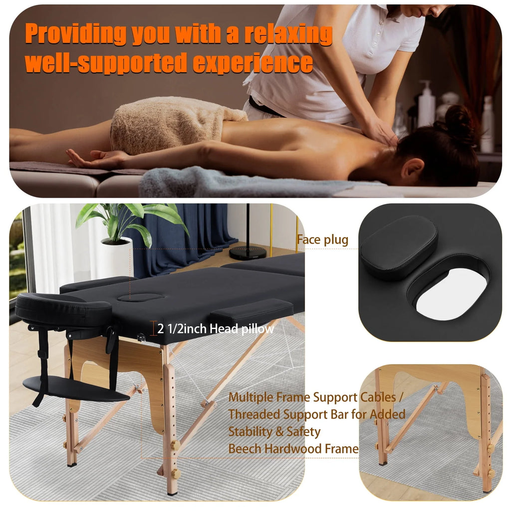 84 inch Adjustable Portable Massage Table W7089