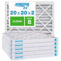 20x20x2 MERV 8 Pleated Air Filter 6-Pack N5223