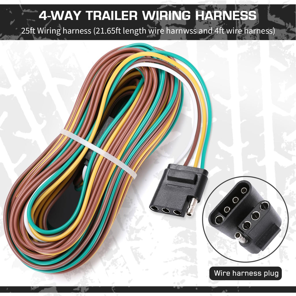 LED Submersible Rectangular Trailer Tail Light Kit U2291