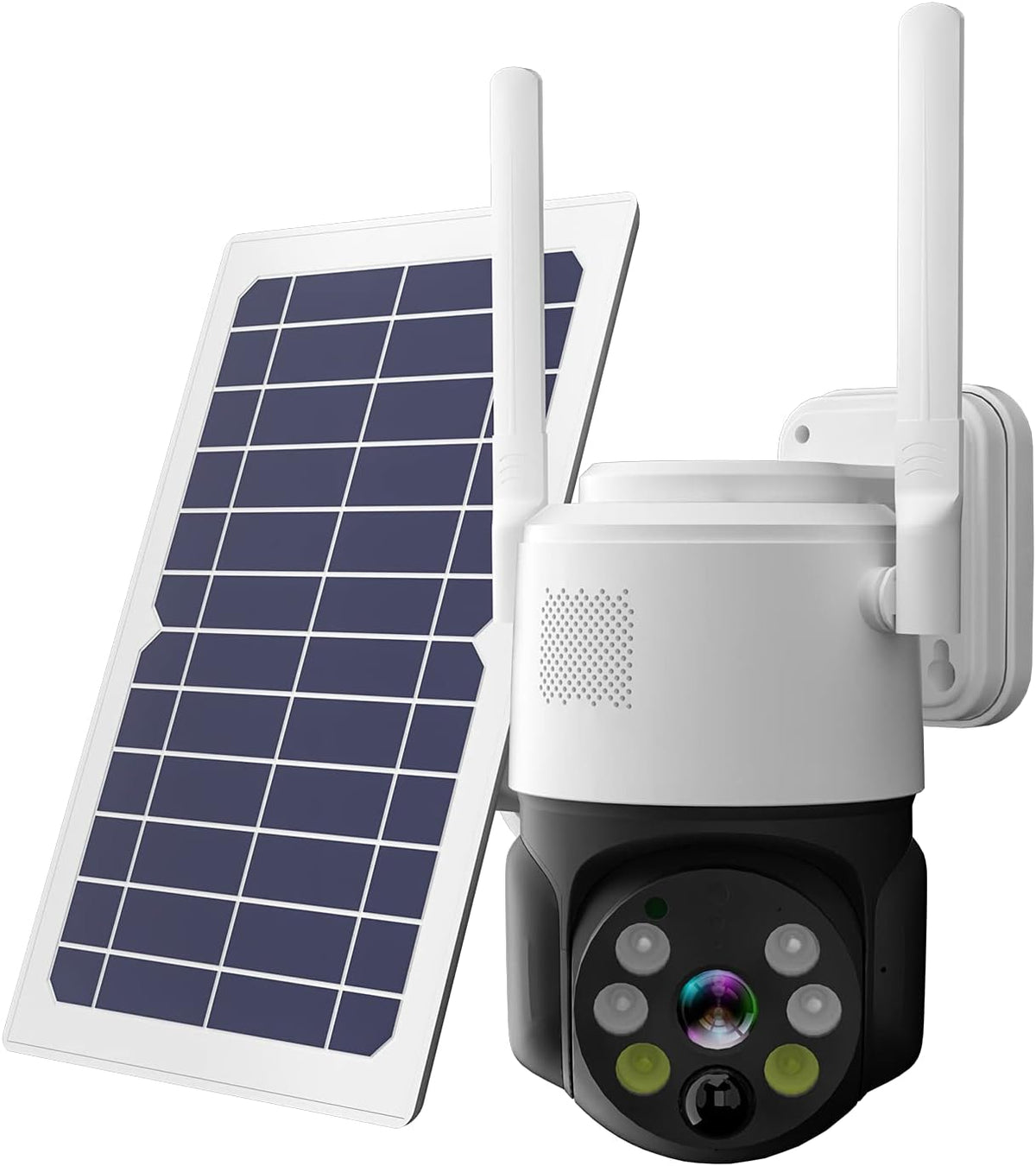 Solar Security Camera Outdoor Wireless Pan Tilt Battery Powered Auto Tracking 1080P WiFi PTZ Camera Home Surveillance PIR Motion Detection Two-Way Audio Color Night Vision SD/Cloud Storage T81116