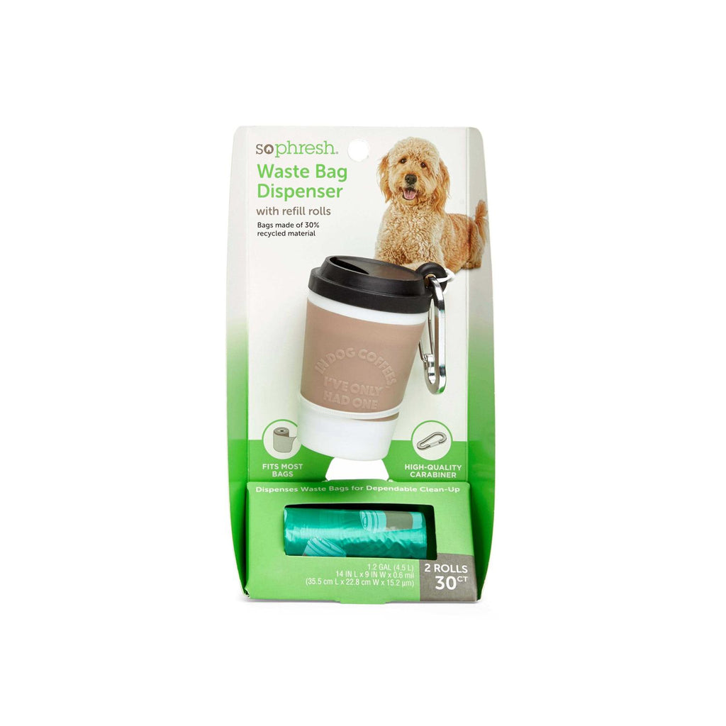Coffee Cup Dog Waste Bag Dispenser with Refill Rolls R871115