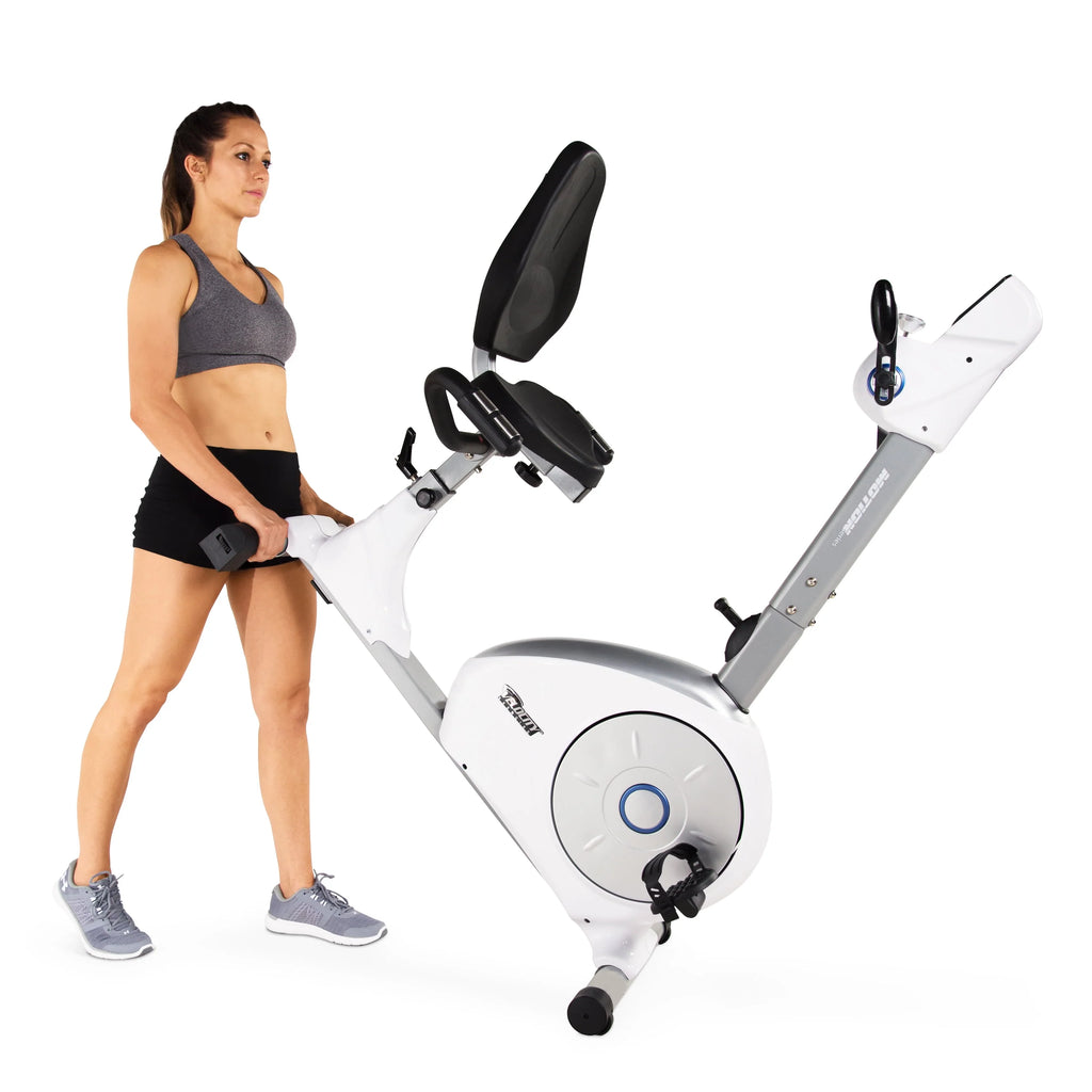 White Recumbent Exercise Bike O50764