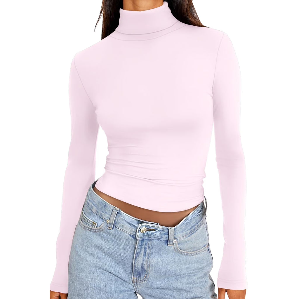Long Sleeve V Neck Crop Top F83374