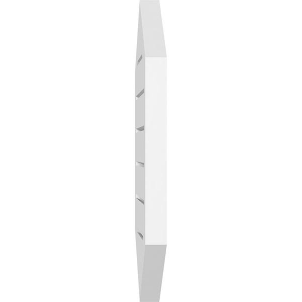36x22W x 42x22H Vertical Peaked Surface Mount PVC Gable Vent B9504