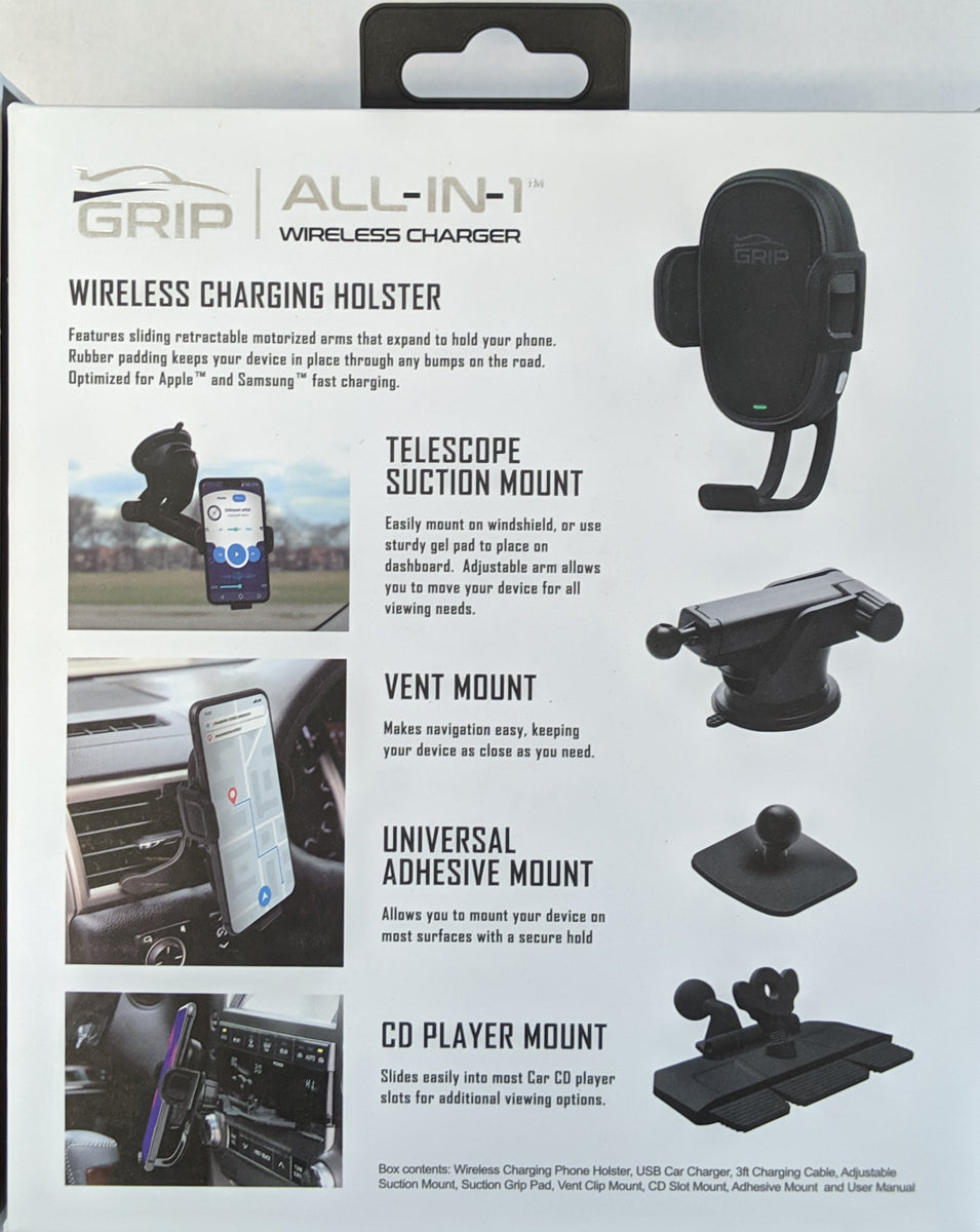 Wireless Charging Car Mount for Qi enabled phones (10 watt) R8685