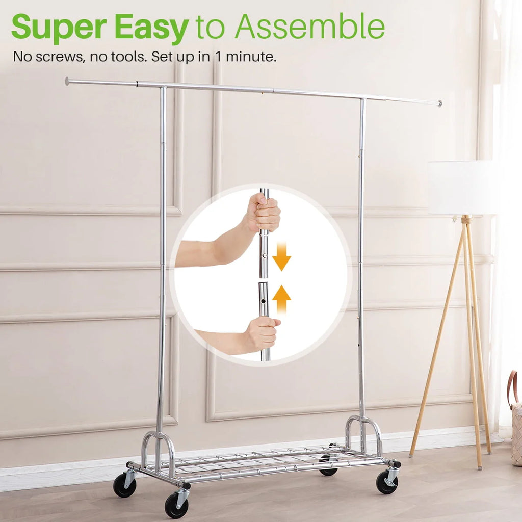 450 lbs Clothing Rack with Shelves R482
