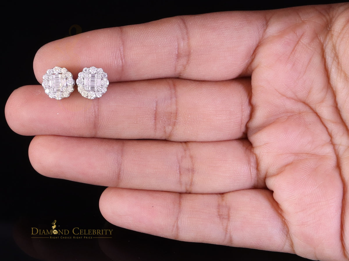 925 Silver Floral Stud Earrings Z277971