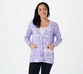 Purple Buttonfront Cardigan C6165