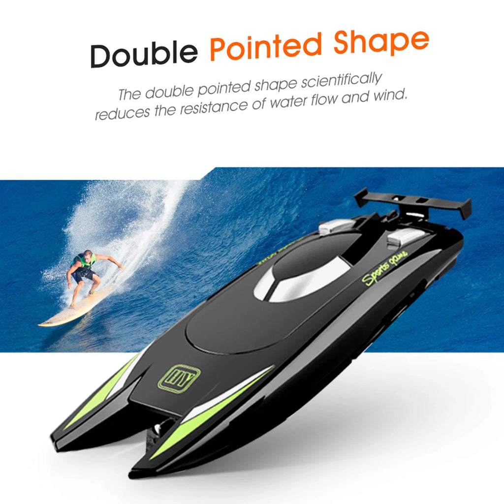 RC Boats for Adult 25KMH High Speed Racing Boat 2 Channels Remote Control Boats S672871