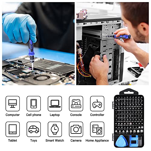 124-Piece Magnetic Precision Screwdriver Set Y8739