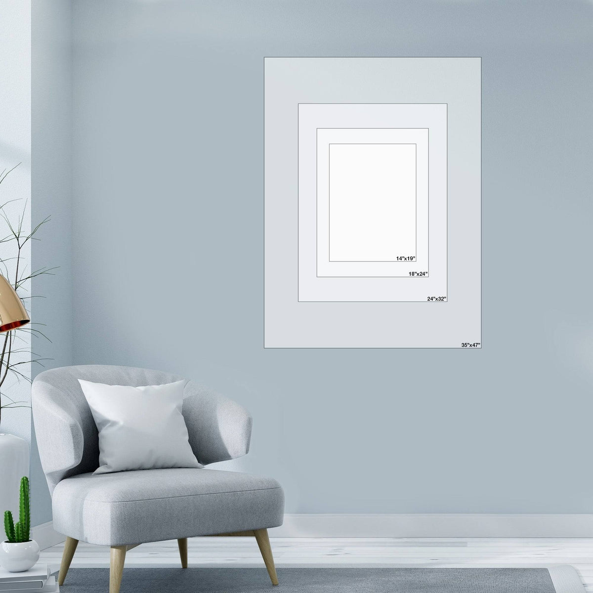 Indigo Four Canvas H1698