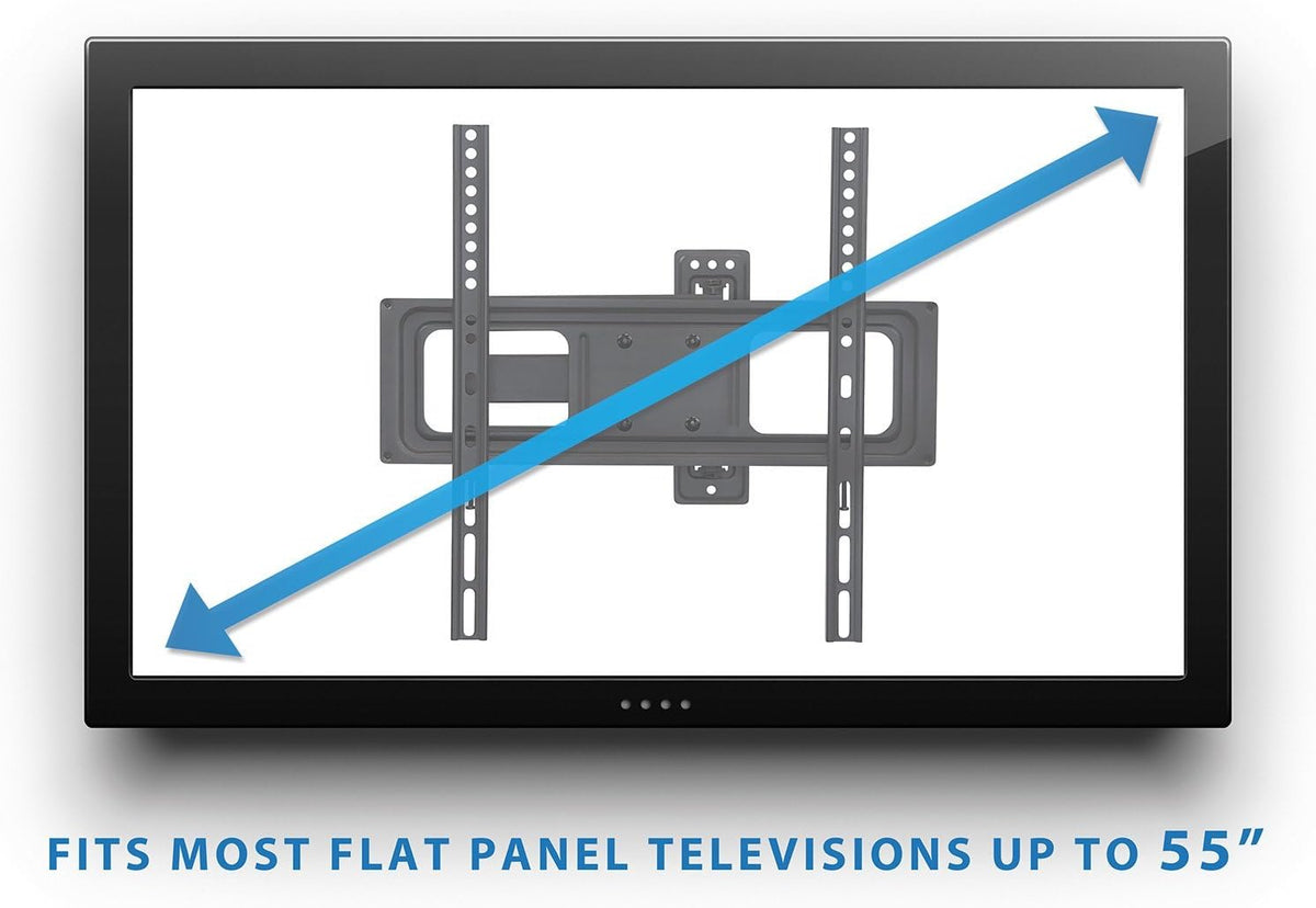 Full Motion Swivel Tilting Articulating TV Wall Mount for 26-55 Inch Black R42612