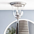 Brushed Nickel 3 Light Flush Mount G56511