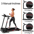 Folding Treadmill with Desk 2.5HP Compact Electric Treadmill C91155