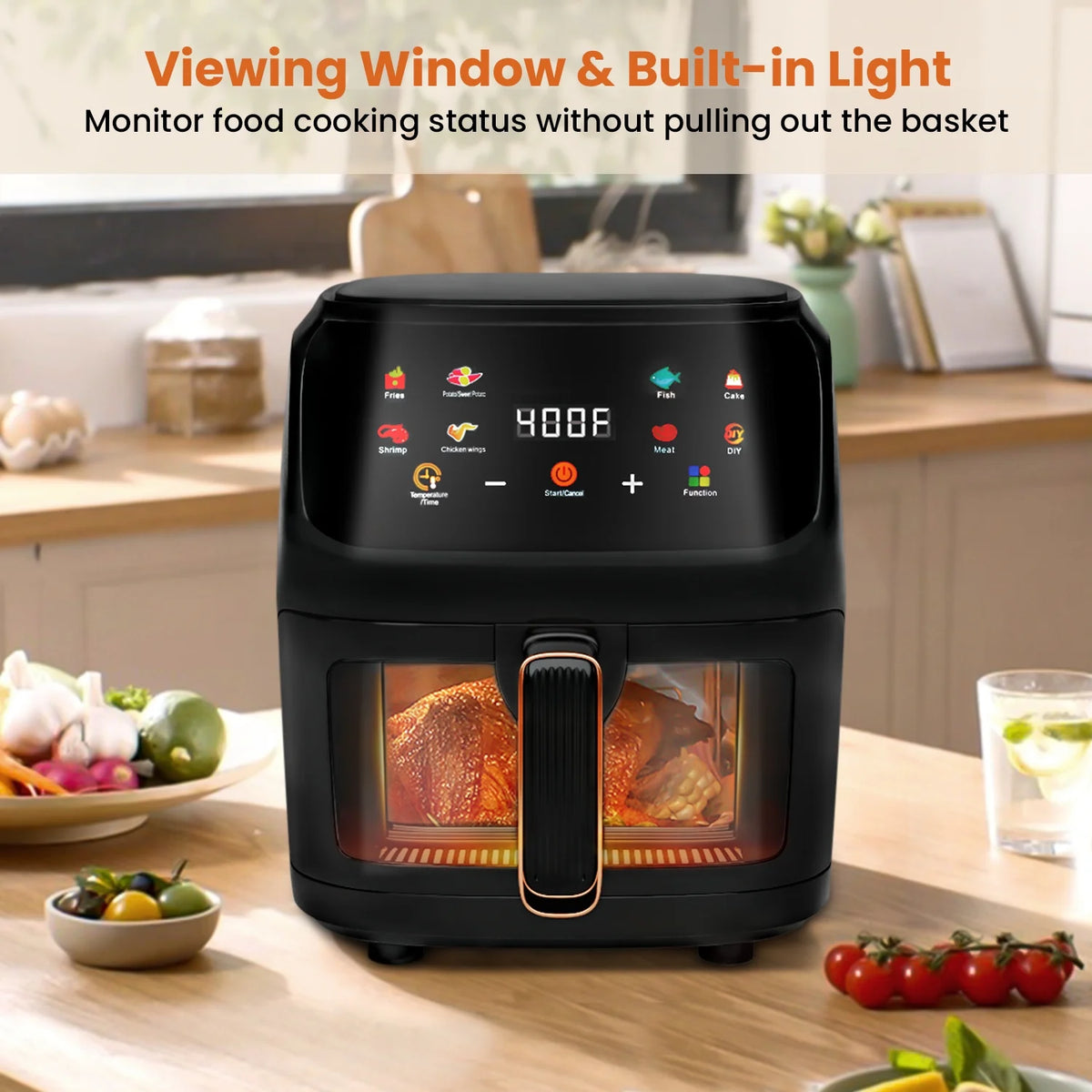 White 7.5QT 8-in-1 Digital Air Fryer C735160