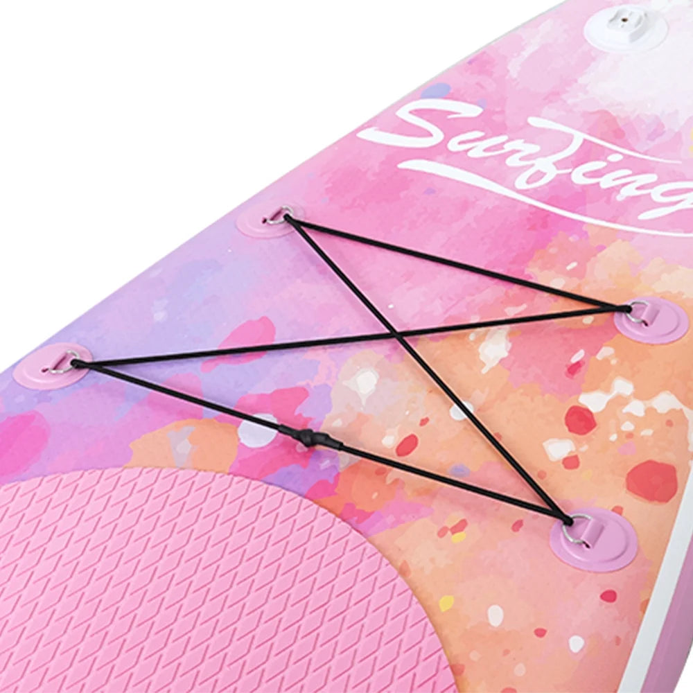 Pink Gradient Inflatable Paddle Board and Kayak Seat Set T863218