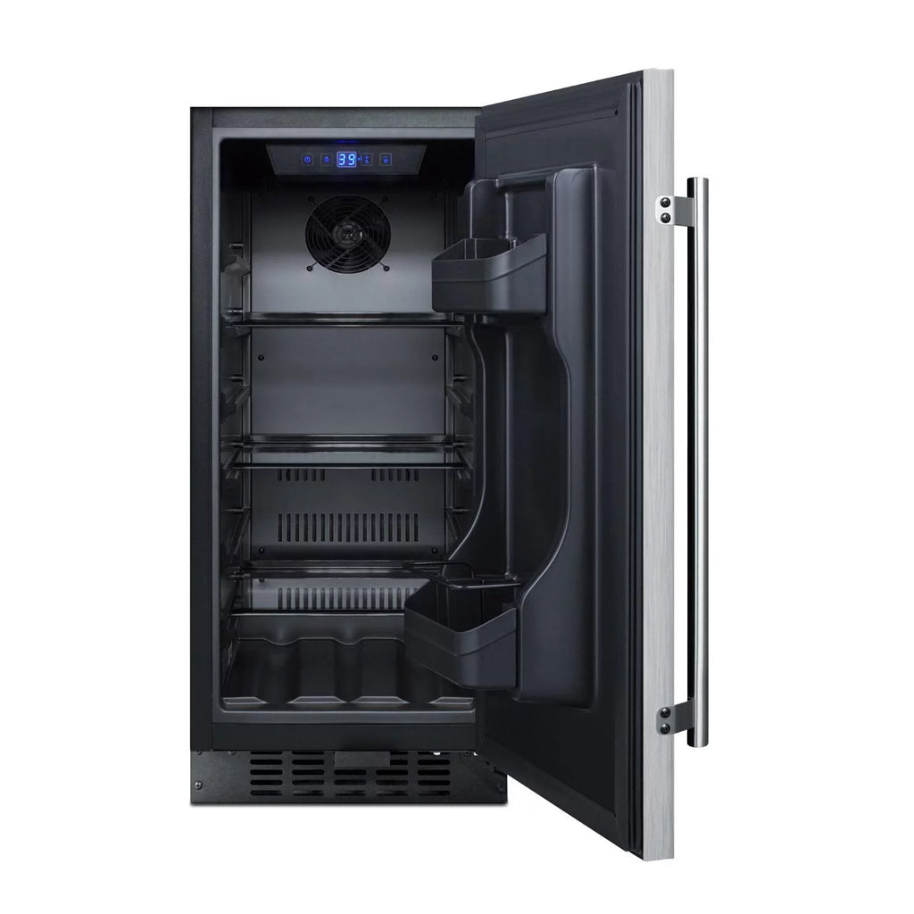 15-Inch 3.0 Cu. Ft. Outdoor Rated Compact Refrigerator - Stainless Steel B5817