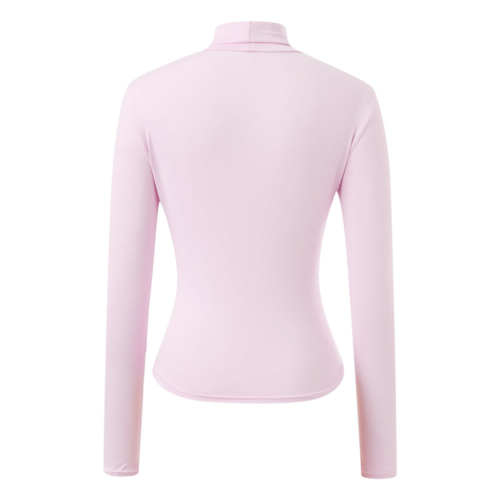 Long Sleeve V Neck Crop Top F83374
