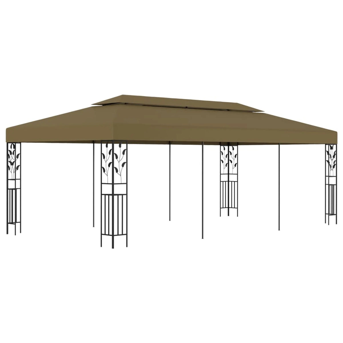 19.7'x9.8' Taupe Gazebo W566