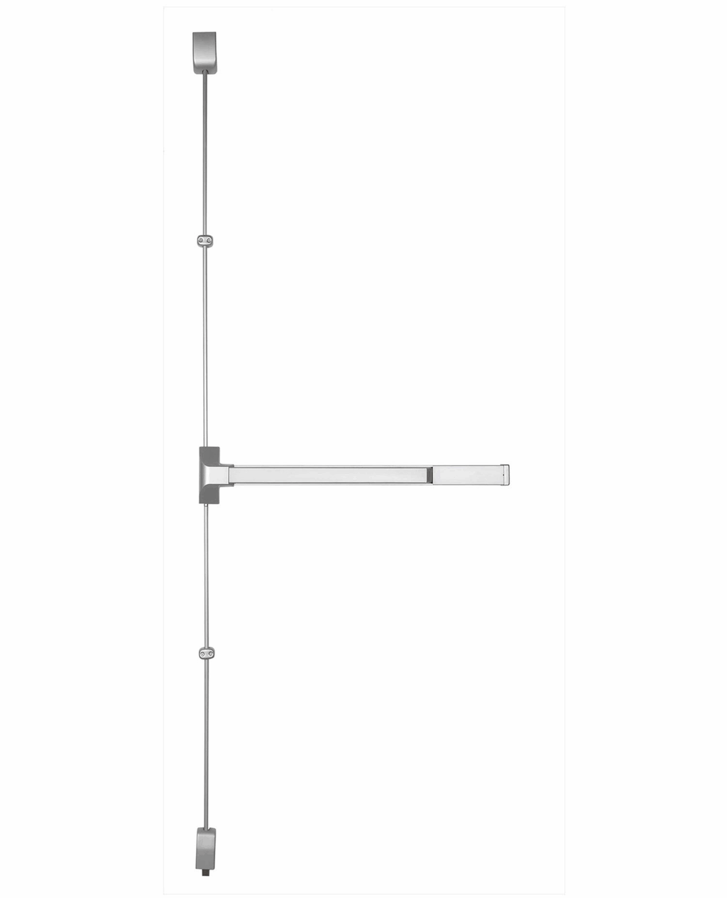 Vertical Rod Exit Device 36 inch Silver Finish R83680