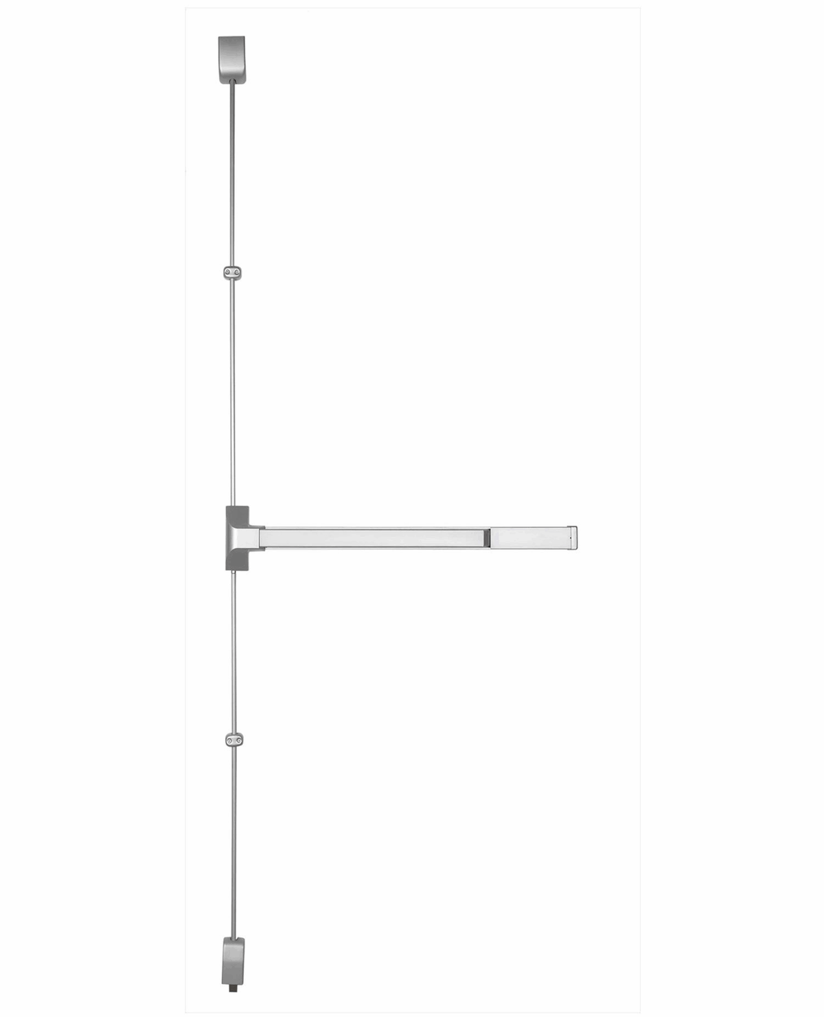 Vertical Rod Exit Device 36 inch Silver Finish R83680