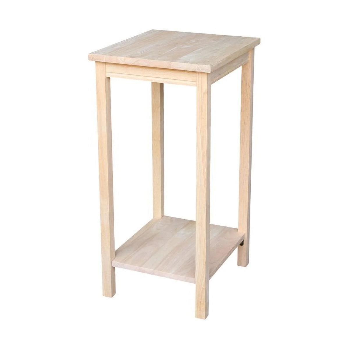Solid Wood Unfinished Accent Table D7124
