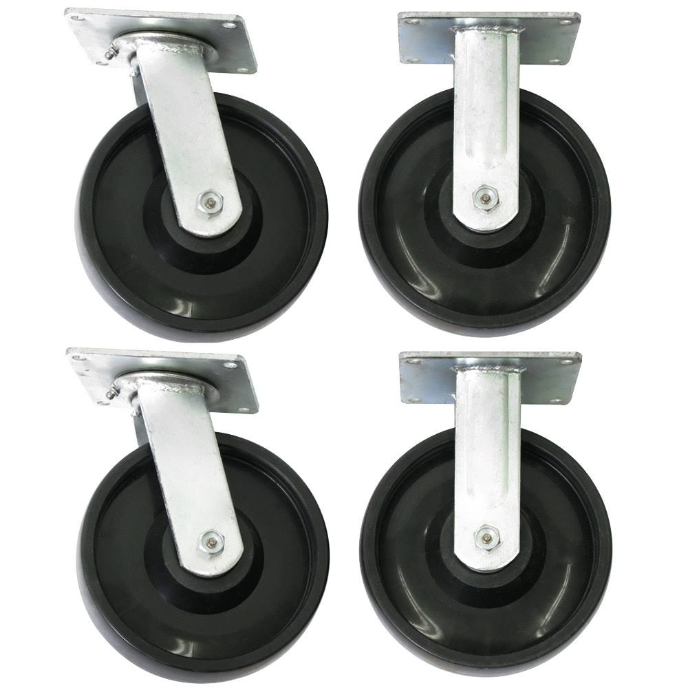 8x22 Polyolefin Casters for Steel Platform Truck Q554
