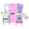 Wooden Play Kitchen with 14 Play Pieces H7633
