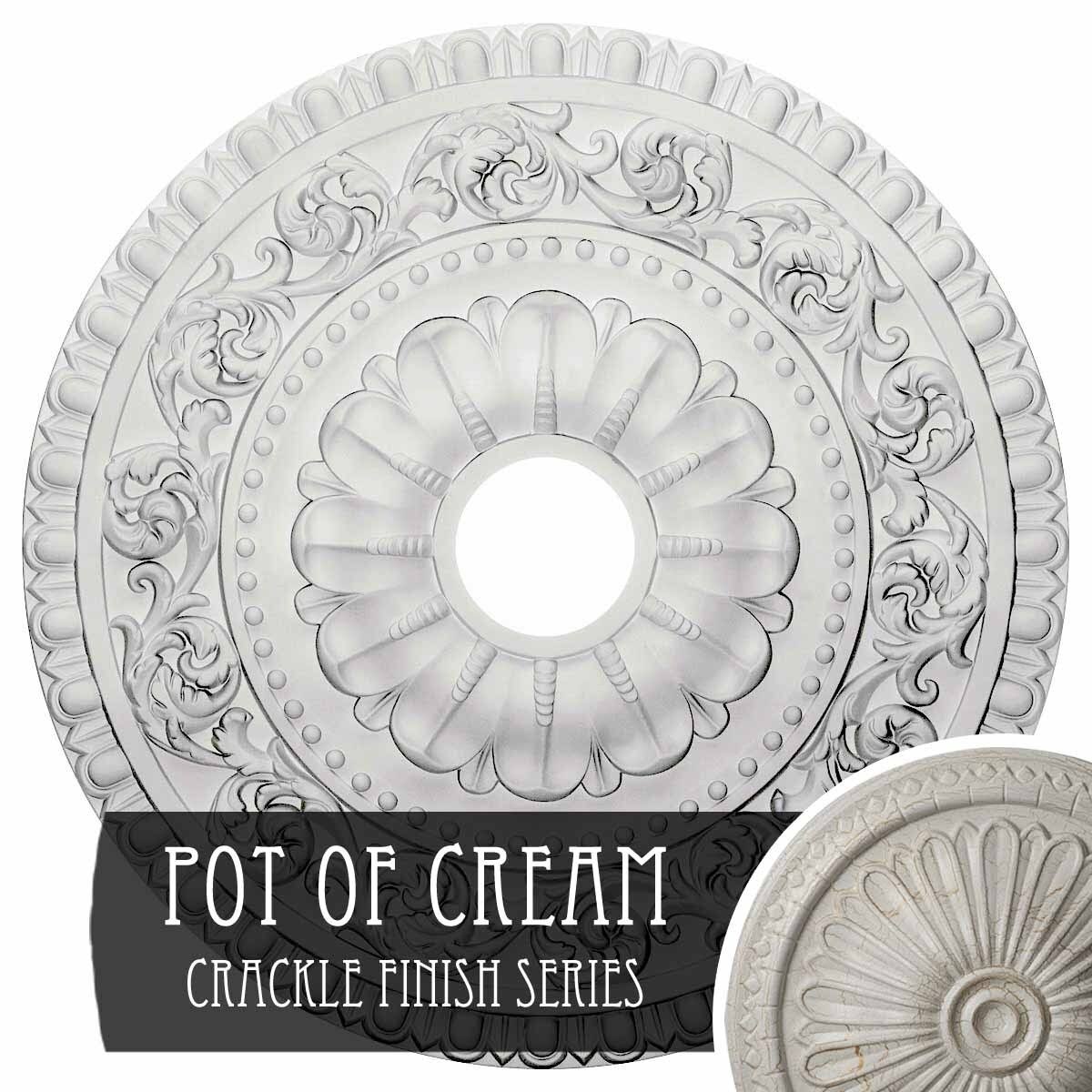 23 1/2x22OD x 3 1/2x22ID x 2 1/8x22P Ceiling Medallion J45772