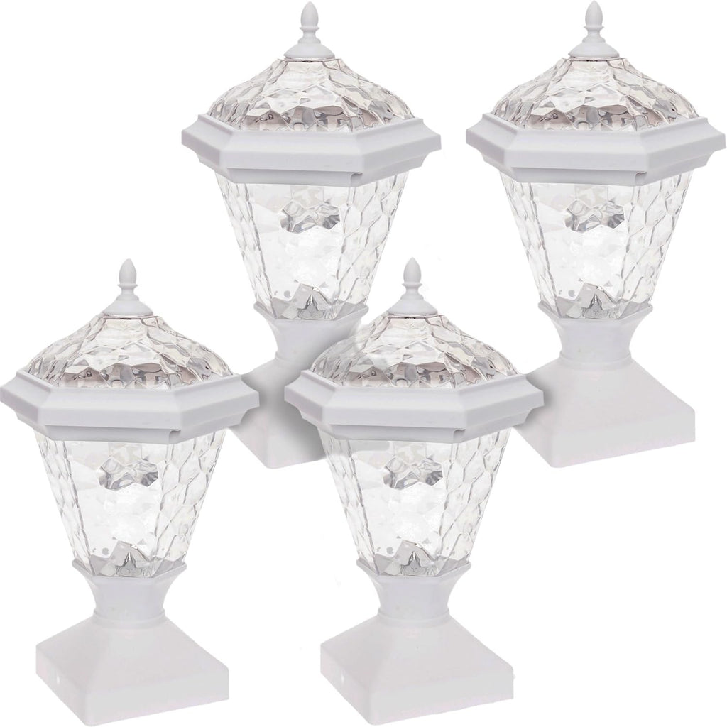 2 Pack Solar Post Cap Light for 4 x 4 Wood Posts R598938