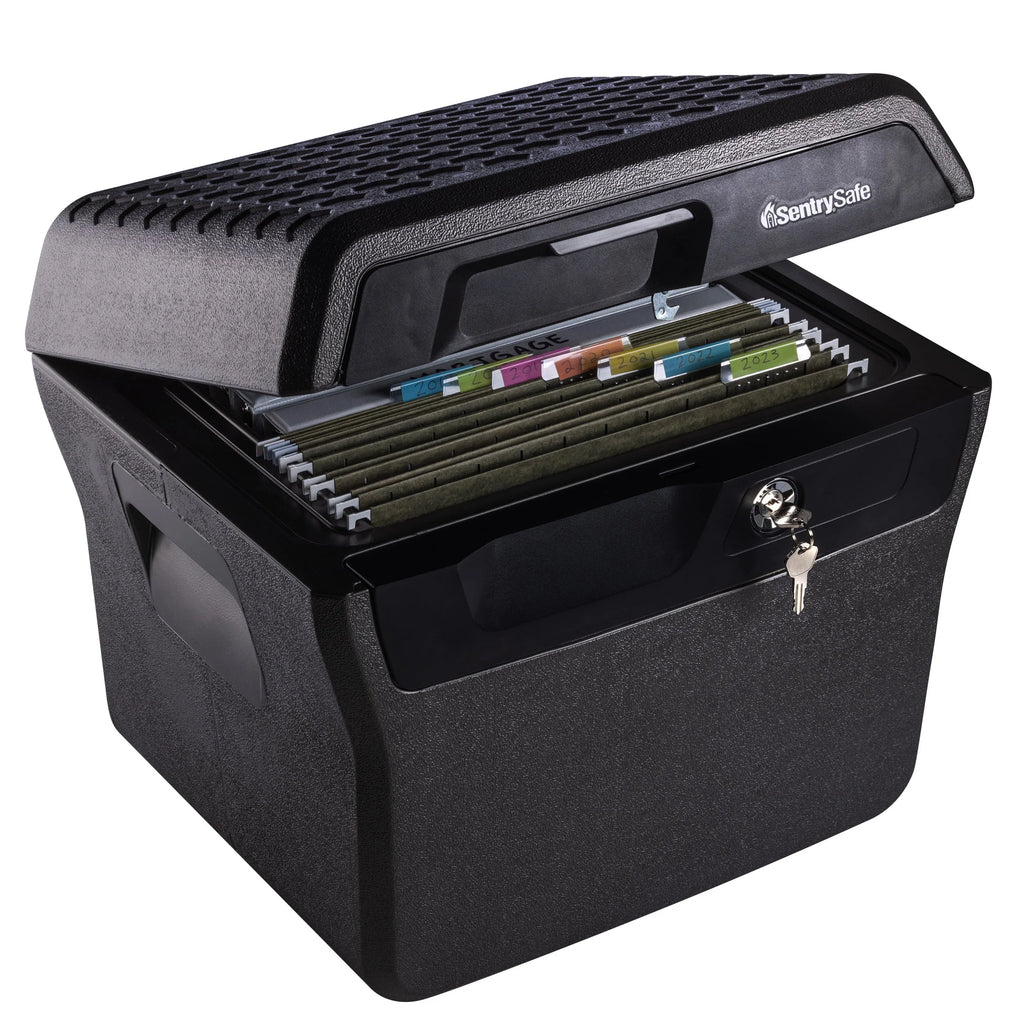 Fire-Resistant Water-Resistant File Safe Box with Key Lock 0.66 Cu. ft. W6970