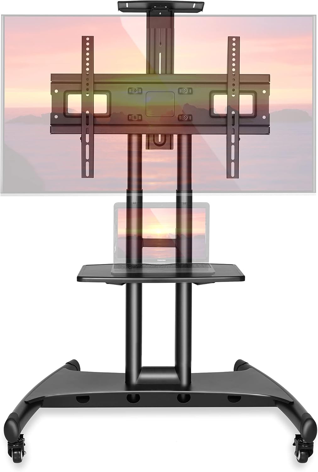 Rolling TV Cart Mobile TV Stand for 40-65 inch Flat Screen N58569