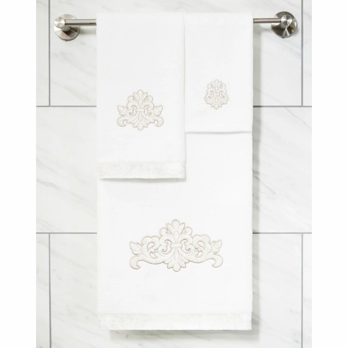 Turkish Cotton 2 Piece Fingertip Towel Set T486295