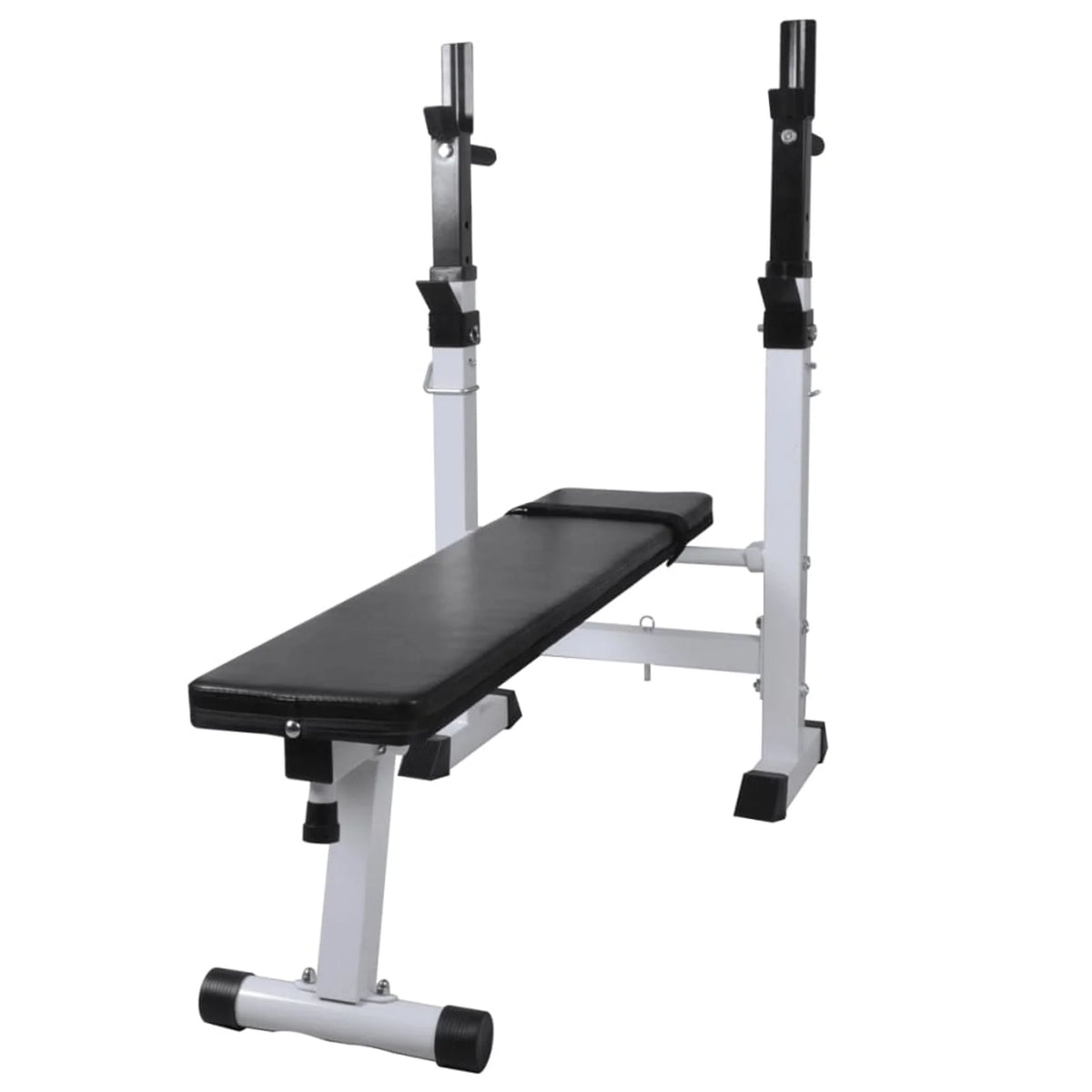 Workout Bench with Weight Rack, Barbell and Dumbbell Set 264.6 lb P510527