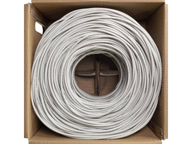 Cat6 UTP CCA Ethernet Cable 1000 ft Grey R12842