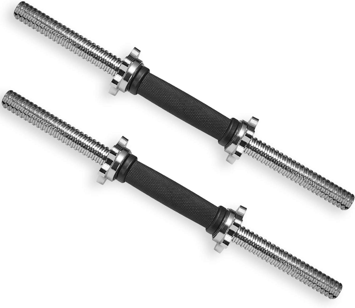 Threaded Dumbbell Handles Adjustable Dumbbell Bar Handles 1 inch Standard Weight Plate Pair P347653