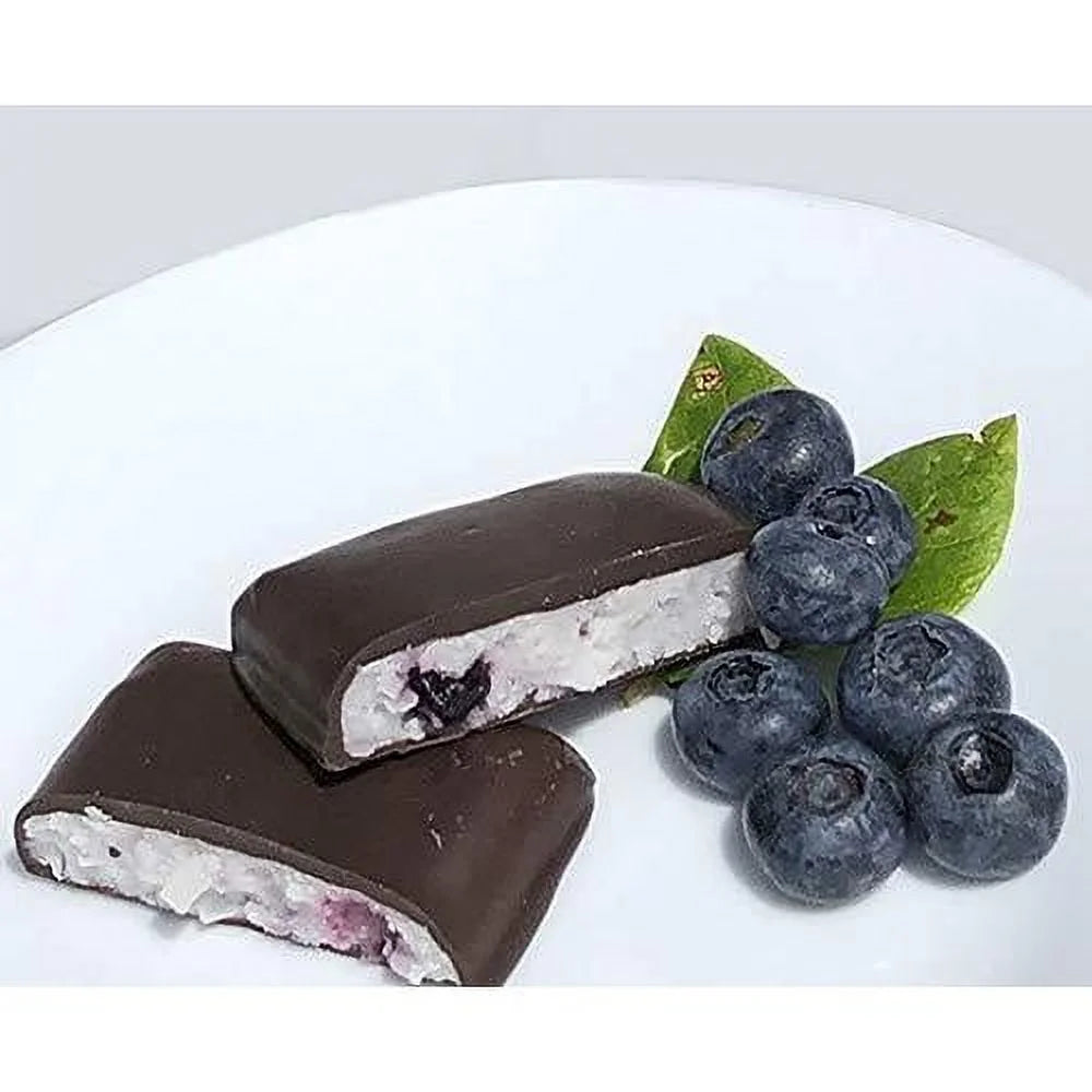 Wild Blueberry Needhams, Gourmet Chocolate Candy Bars, 6 Count Q805417