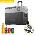 50L Portable Car Refrigerator 52 Quart Compact RV Fridge Mini Electric Freezer 12/24V DC & 110-240V AC Vehicle Truck Boat Cooler D502496