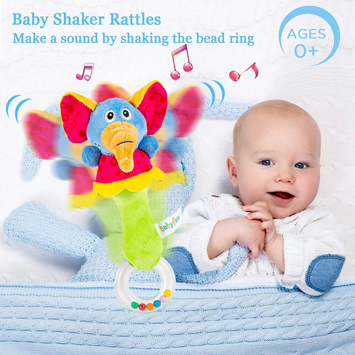 6 Pcs Baby Soft Rattle and Socks Toys Set N8848