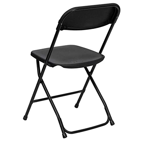 Blue 4 Pack Heavy Duty Poly Plastic Stackable Folding Chairs E55070