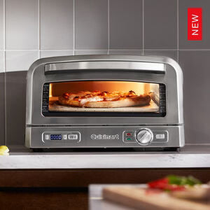 1800W Indoor Pizza Oven with Pizza Stone, Deep-Dish Pan & Pizza Peel Y8577
