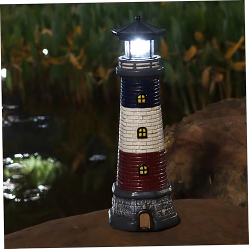 Waterproof Resin Solar Light with 360° Rotating LED Light R6489