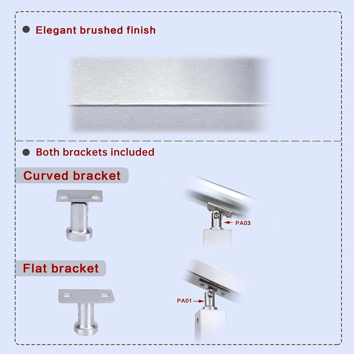 4 Pack Stainless Steel Cable Railing Post I7211
