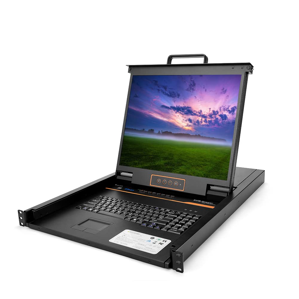 8 Port Rackmount KVM Console with 19 LCD Monitor, VGA, 1U, 1280×1024 M530428