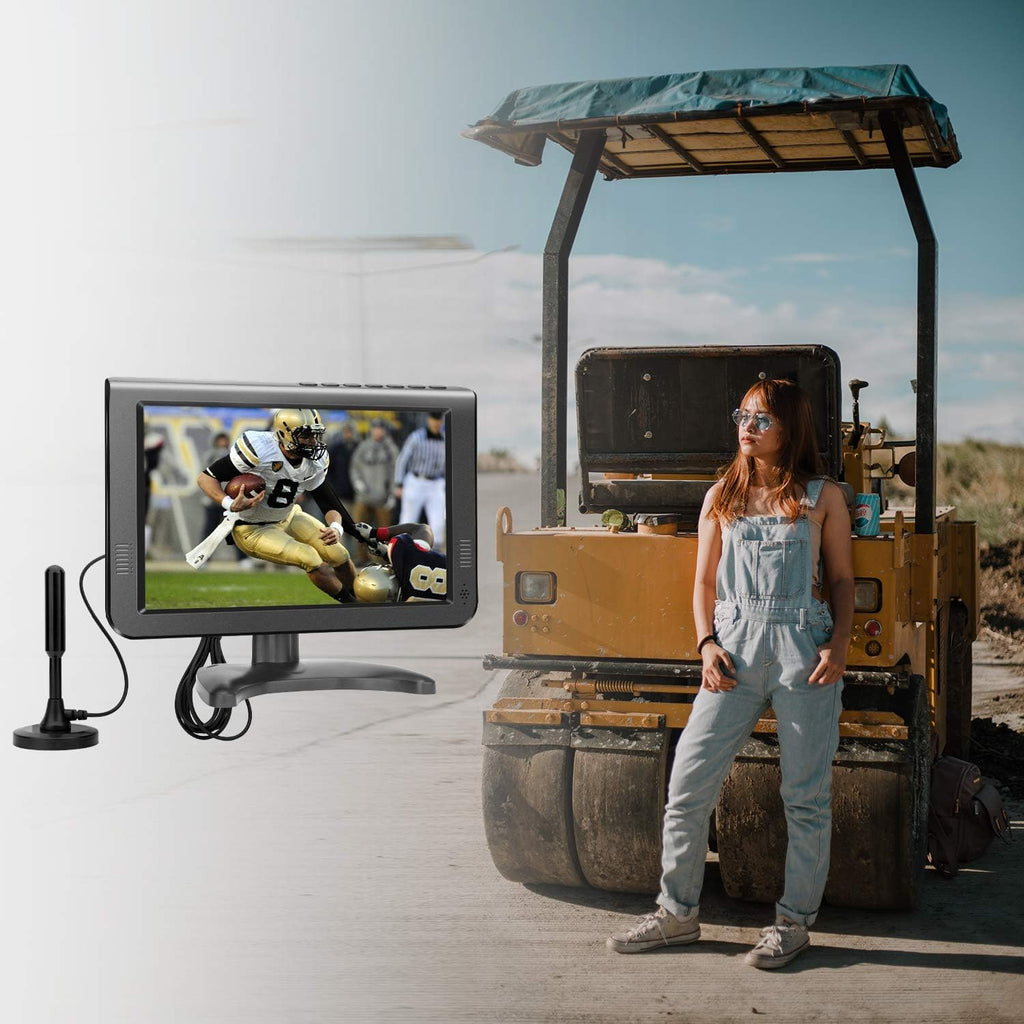 10.6 inch Portable TV with Rechargeable Battery, Built-in ATSC Digital Tuner U38972