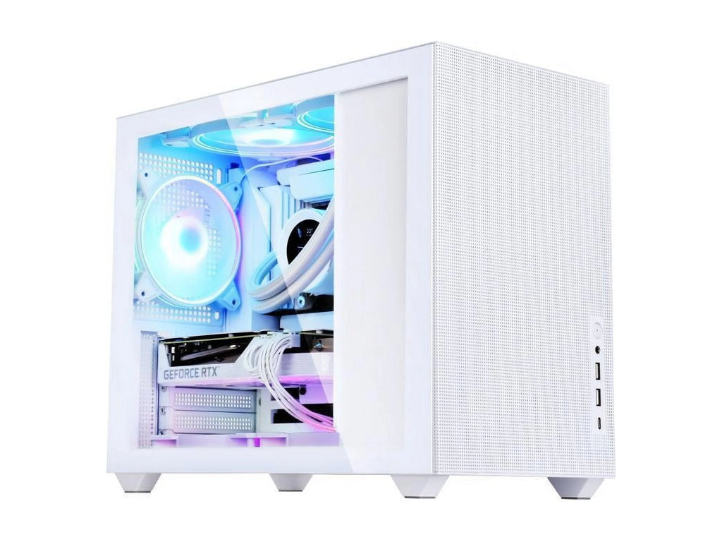 Mini Micro ATX Tower Computer Case with Tempered Glass Side D804