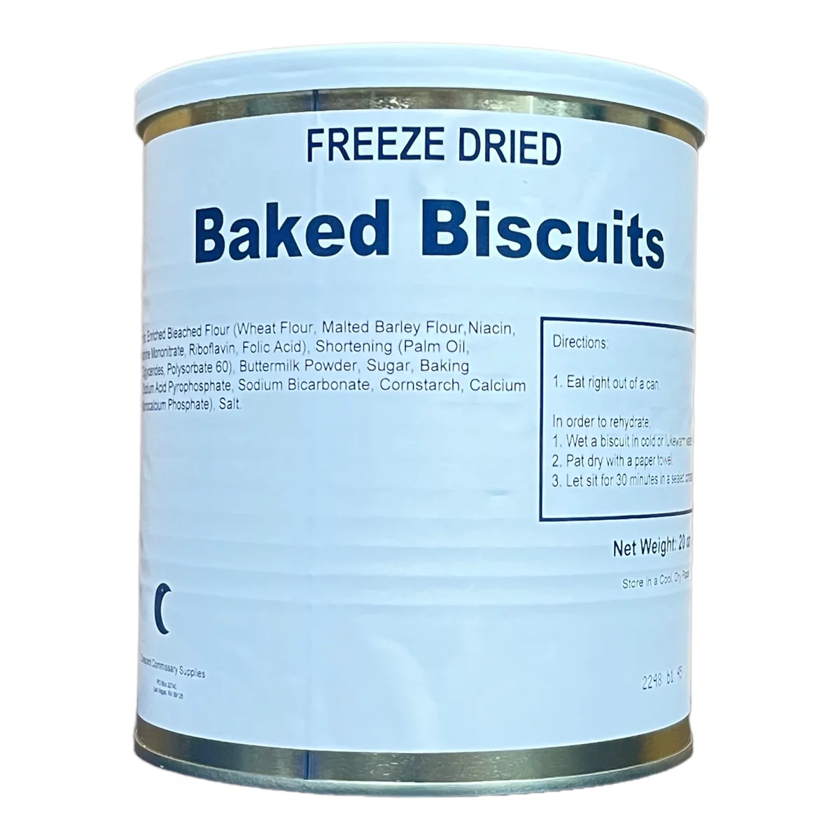 Freeze Dried Baked Biscuits #10 Can S48127